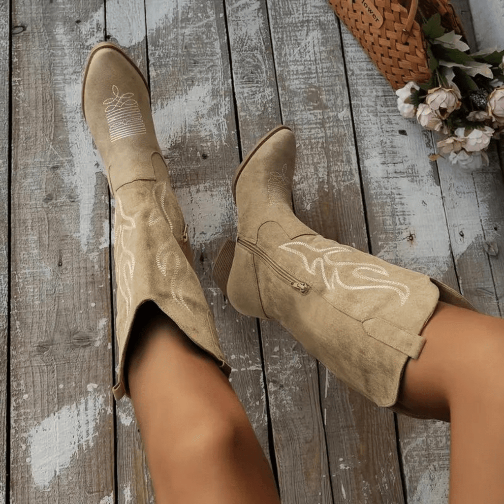 Sloan Bottes de Cowboy pour Femme – Bottes Western Élégantes Casual Chic