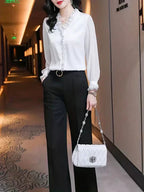 Clara Camicia a Maniche Lunghe da Donna – Camicia Elegante Casual da Ufficio Chic