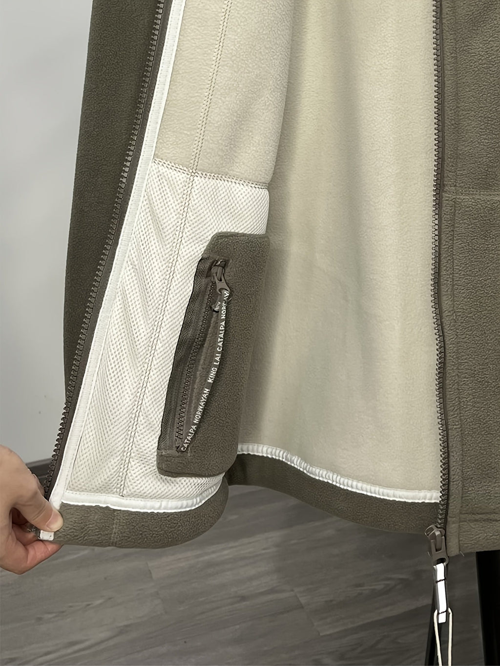 James Veste polaire pour homme – Doublure thermique outdoor et respirante