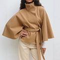 Charlotte Cappotto Mantella da Donna – Cappotto Elegante Invernale con Cintura
