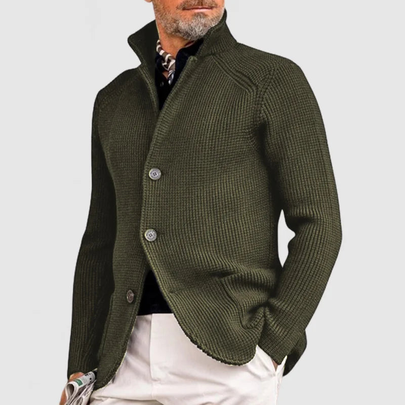 Lucas Cárdigan para Hombre – Chaqueta Elegante de Lana Suave con Diseño Clásico