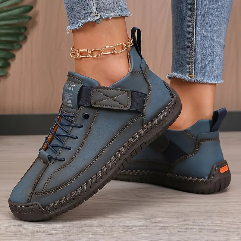 Eva Zapatillas Cómodas para Mujer – Sneakers Ergonómicas de Cuero Ligero