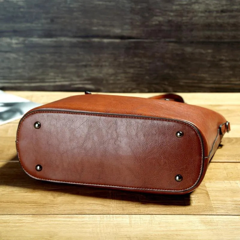 Nicole Bolso de Cuero para Mujer – Bolso Vintage Elegante Bandolera Chic