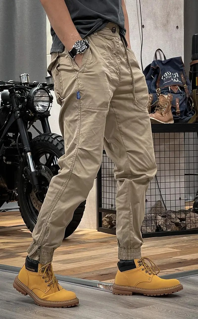 David Pantalón Cargo Stretch para Hombre – Jogger Urbano Cómodo Spandex