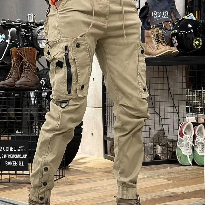 David Pantalón Cargo Stretch para Hombre – Jogger Urbano Cómodo Spandex