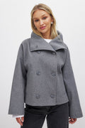 Arianna Cappotto Corto da Donna – Cappotto Elegante Doppiopetto Chic