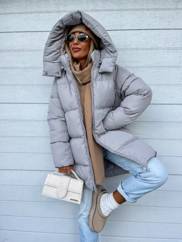 Sheila Abrigo de Invierno para Mujer – Chaqueta Larga Cálida con Capucha