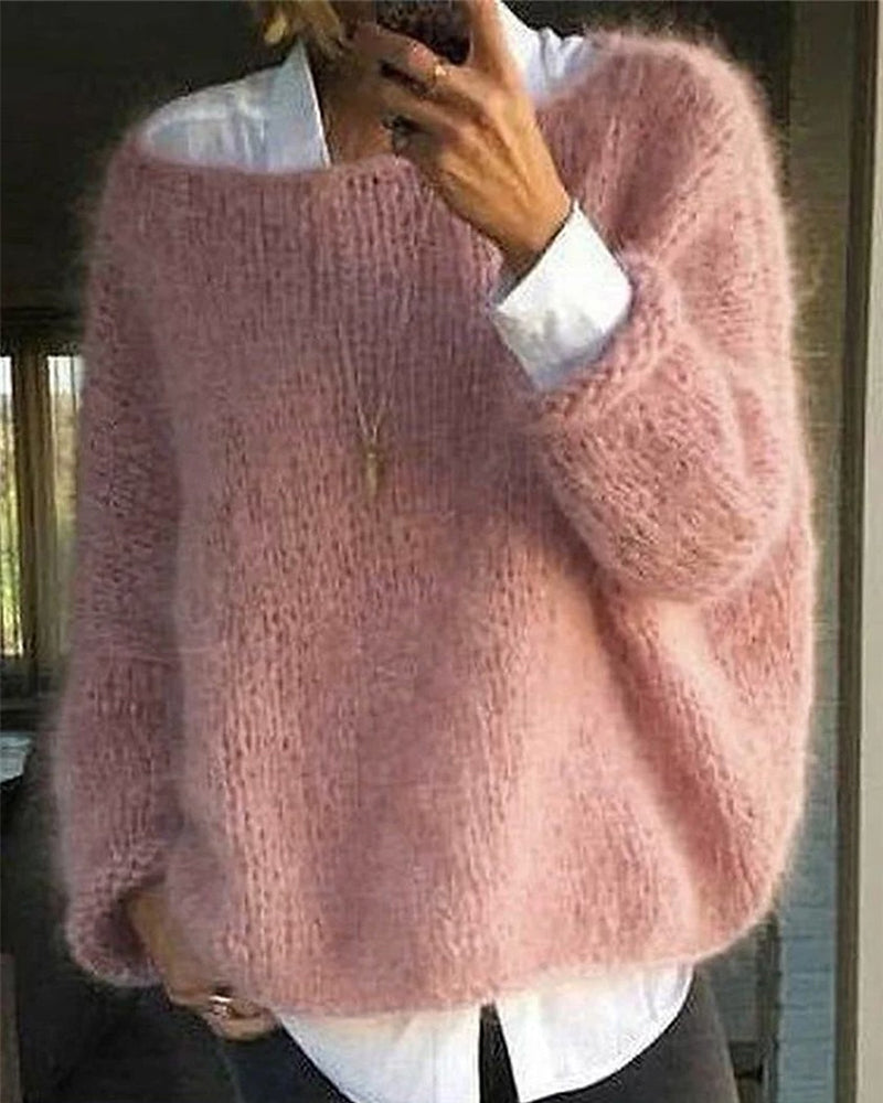 Sofía Suéter de Punto para Mujer – Jersey Suave de Manga Larga y Corte Cómodo