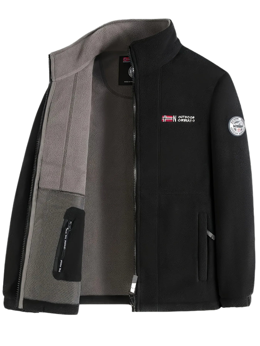 James Veste polaire pour homme – Doublure thermique outdoor et respirante