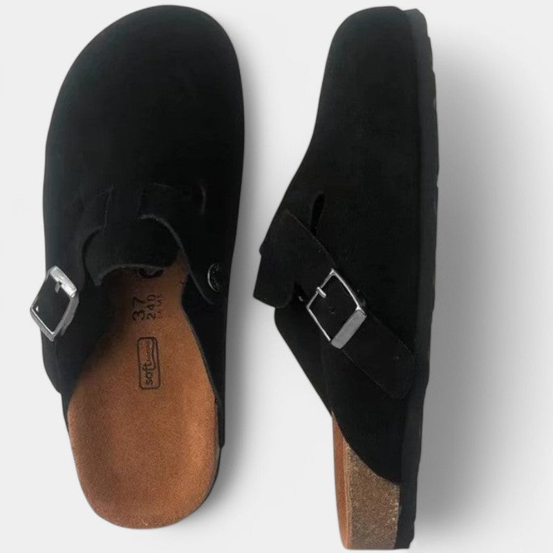 Marlowe Zuecos Mujer – Hebilla Ajustable, Diseño Slip-On y Comodidad Diaria