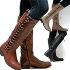 Avia Bottes hautes pour femme – Bottes en cuir élégantes antidérapantes