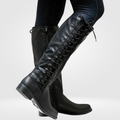 Avia Bottes hautes pour femme – Bottes en cuir élégantes antidérapantes