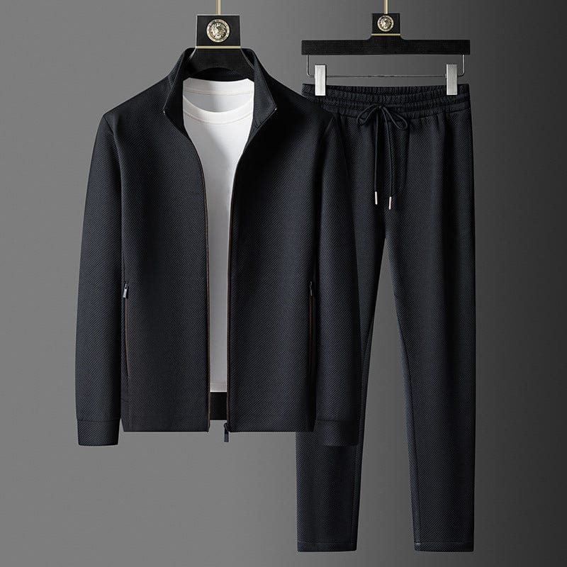Reynold Tuta Elegante da Uomo – Completo con Zip Premium con Pantaloni Slim e Tessuto Traspirante