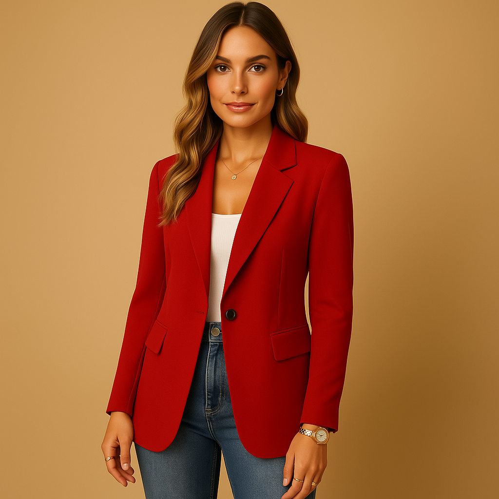 Kelly Blazer para Mujer – Americana Entallada Elegante Stretch Oficina Chic