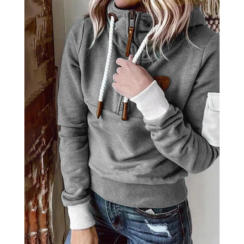 Aarohi Sudadera con Capucha para Mujer – Hoodie de Punto Grueso Cálido Chic