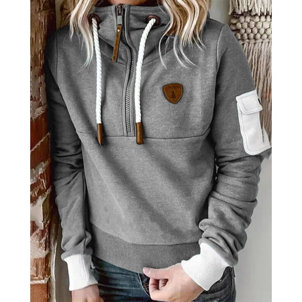 Aarohi Sudadera con Capucha para Mujer – Hoodie de Punto Grueso Cálido Chic