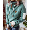 Aarohi Sudadera con Capucha para Mujer – Hoodie de Punto Grueso Cálido Chic