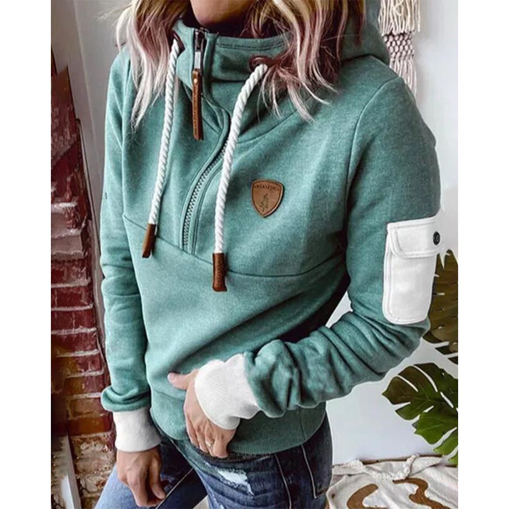 Aarohi Sudadera con Capucha para Mujer – Hoodie de Punto Grueso Cálido Chic