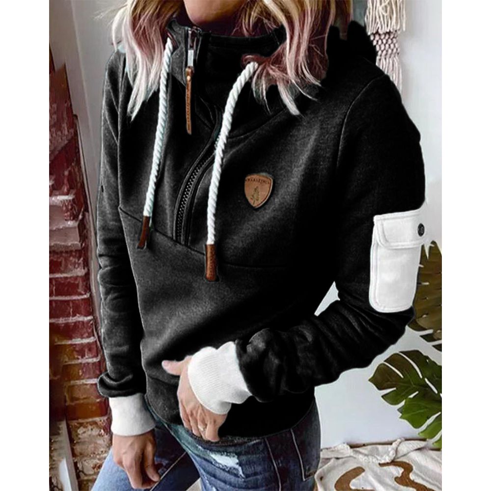 Aarohi Sudadera con Capucha para Mujer – Hoodie de Punto Grueso Cálido Chic
