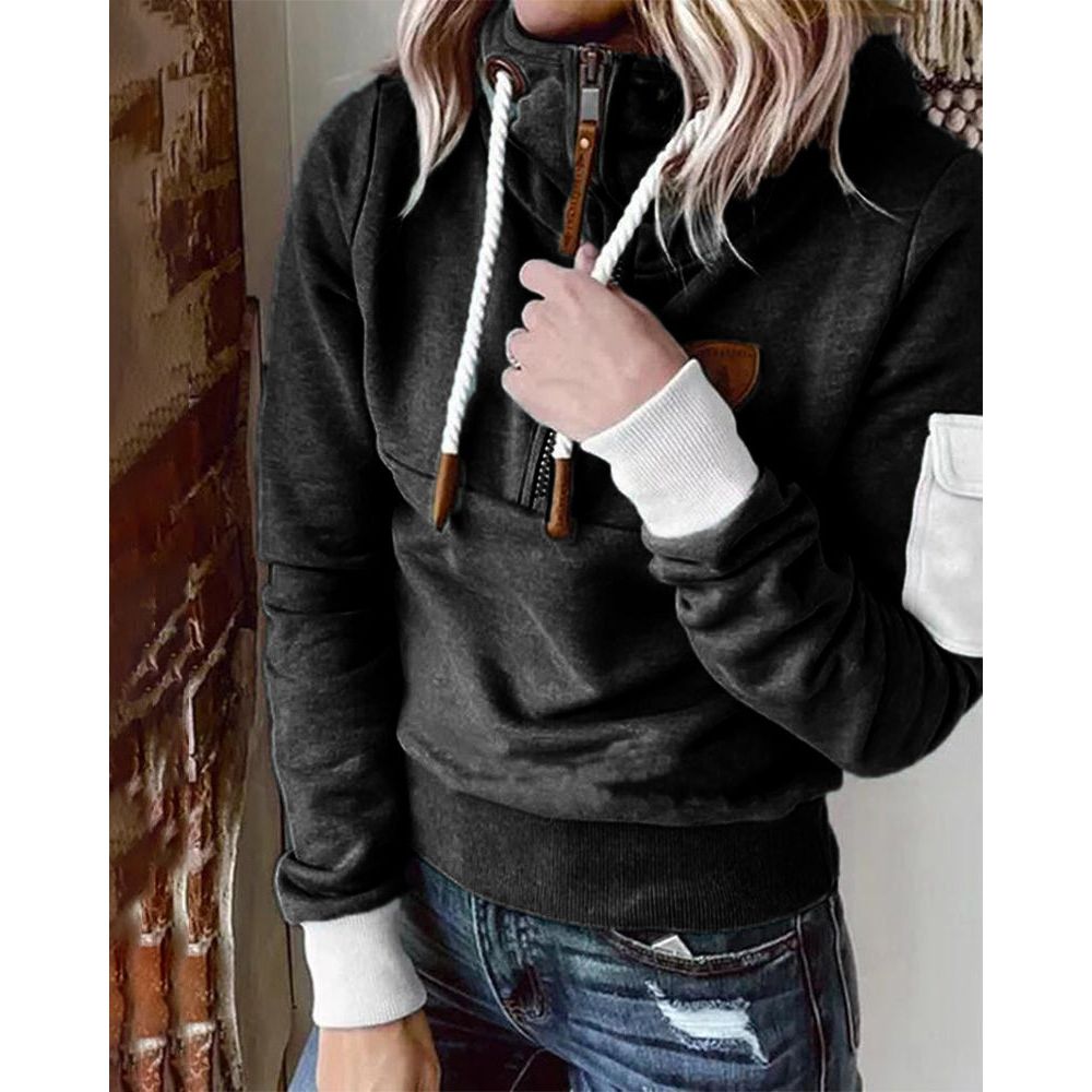 Aarohi Sudadera con Capucha para Mujer – Hoodie de Punto Grueso Cálido Chic