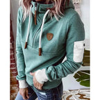 Aarohi Sudadera con Capucha para Mujer – Hoodie de Punto Grueso Cálido Chic