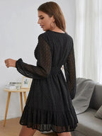 Christy Vestido de Lunares para Mujer – Vestido Fit & Flare Elegante Chic