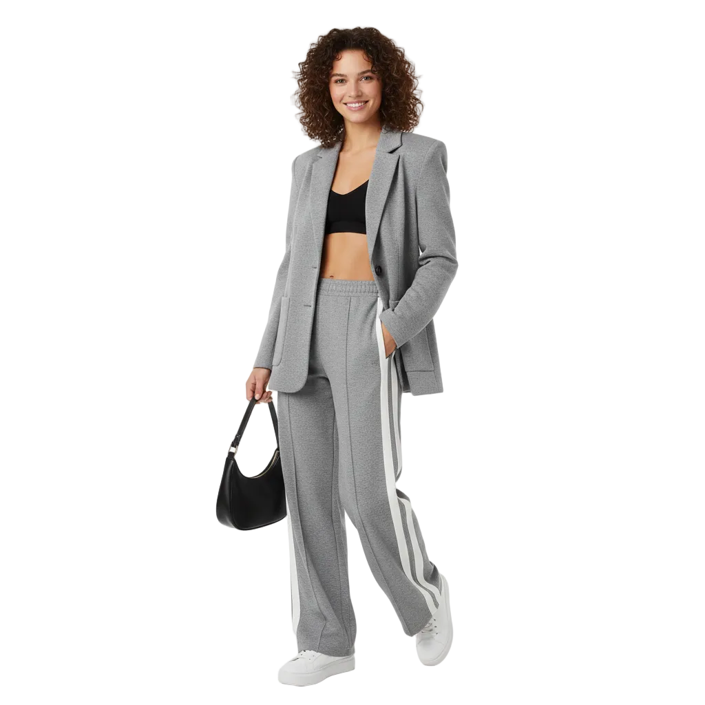 Aila Conjunto Athleisure para Mujer – Chándal Elegante Rayas Casual Chic