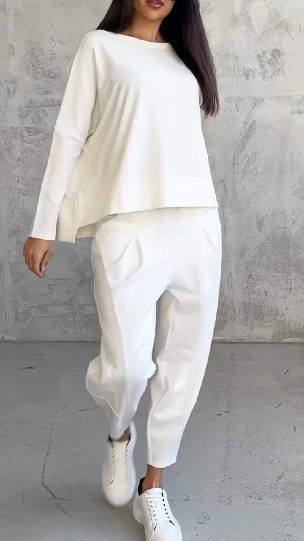 Émilie Ensemble Élégant pour Femme – Ensemble Ajusté Casual Chic Moderne