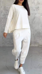 Émilie Ensemble Élégant pour Femme – Ensemble Ajusté Casual Chic Moderne