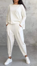 Émilie Ensemble Élégant pour Femme – Ensemble Ajusté Casual Chic Moderne