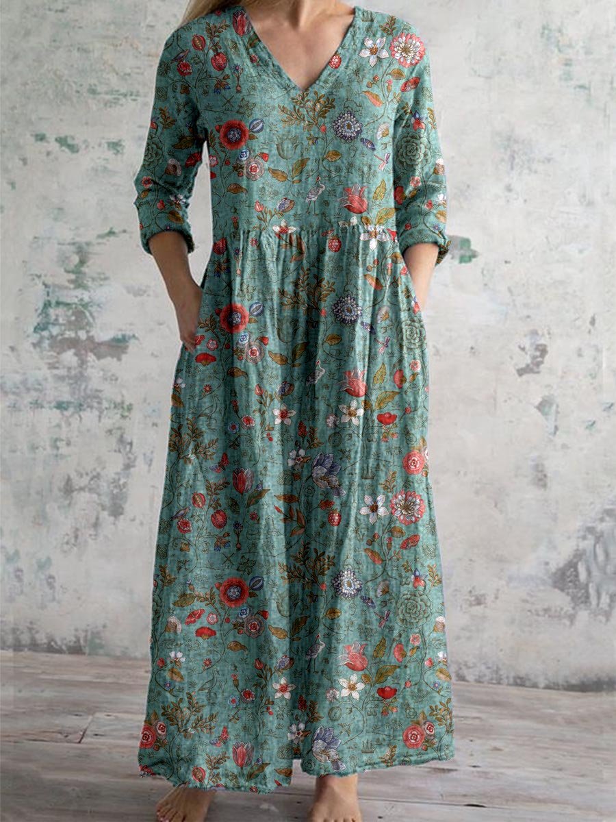 Astrid Vestido Floral para Mujer – Vestido Elegante Invitada Boda Verano