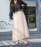 Shandria Gonna di Tulle da Donna – Gonna Midi Elegante Romantica Chic