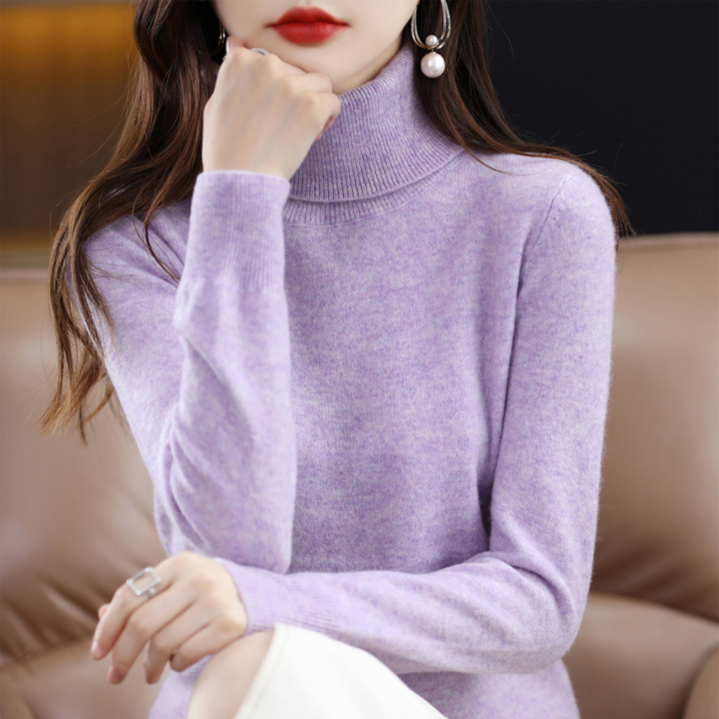 Emma Maglione dolcevita da donna – 100% cashmere premium elegante e morbido