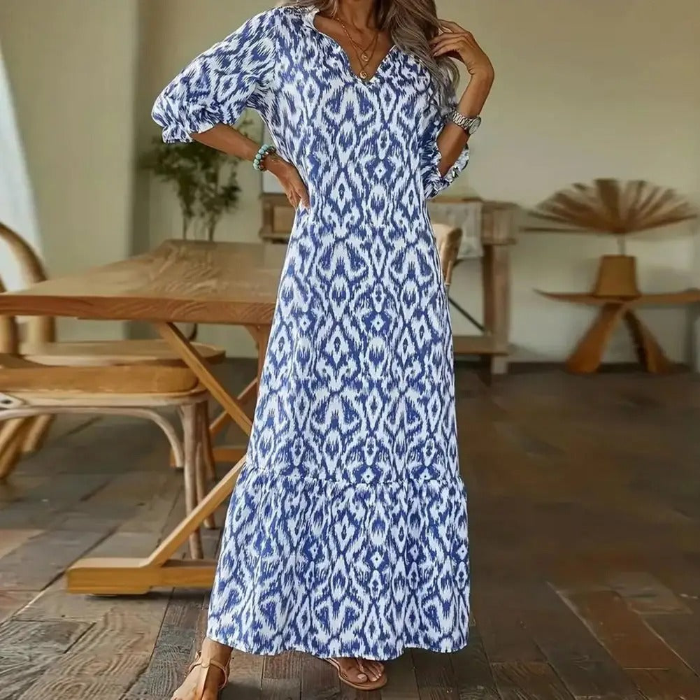 Sarah Vestido Maxi para Mujer – Vestido Largo Elegante y Fresco de Verano