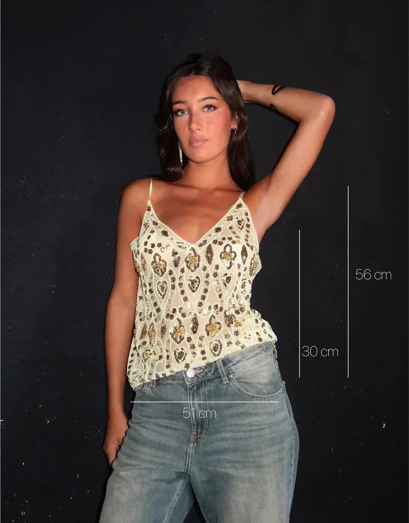 Kate Top Elegante para Mujer – Blusa Chic Ornamental Casual Sofisticada