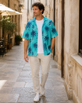 Logan Camisa Hawaiana Hombre – Manga Corta con Estampado Tropical