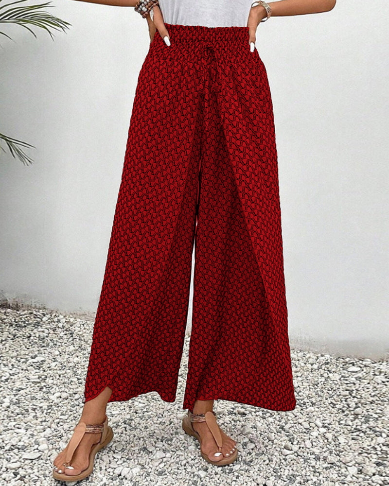 Sophia Pantaloni da Donna – Pantaloni Palazzo a Vita Alta con Gamba Larga Eleganti