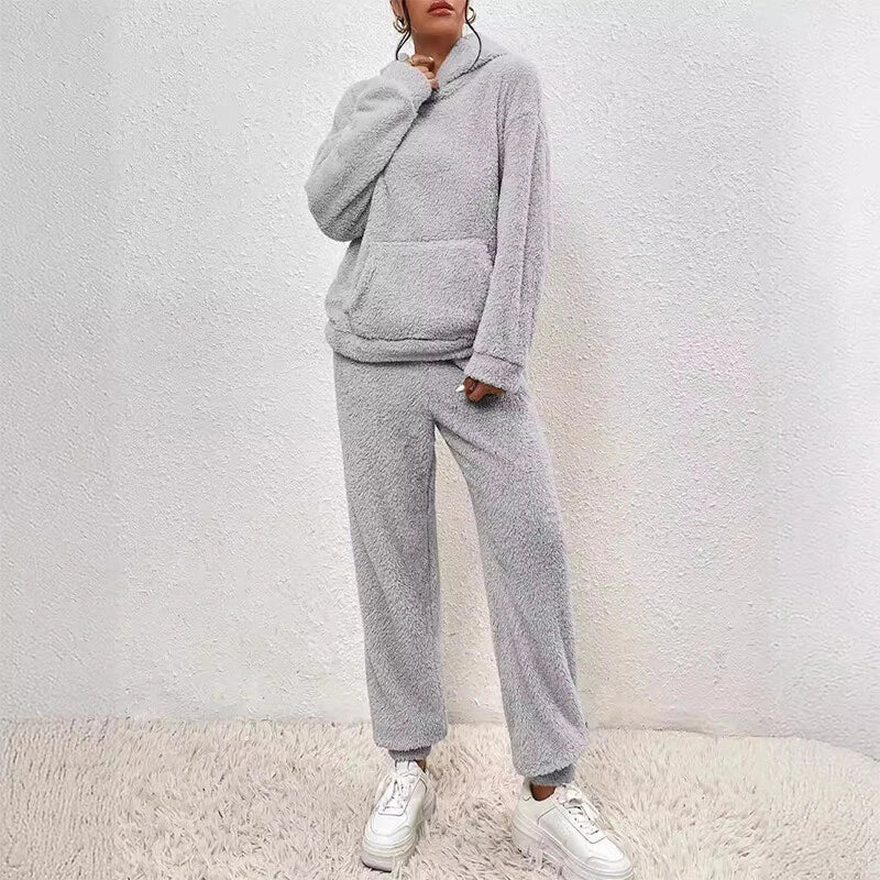 Sloane Conjunto Polar para Mujer – Set Cómodo Invierno Hoodie Lounge Chic