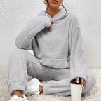 Sloane ensemble polaire pour femme – ensemble confortable hiver sweat à capuche lounge chic