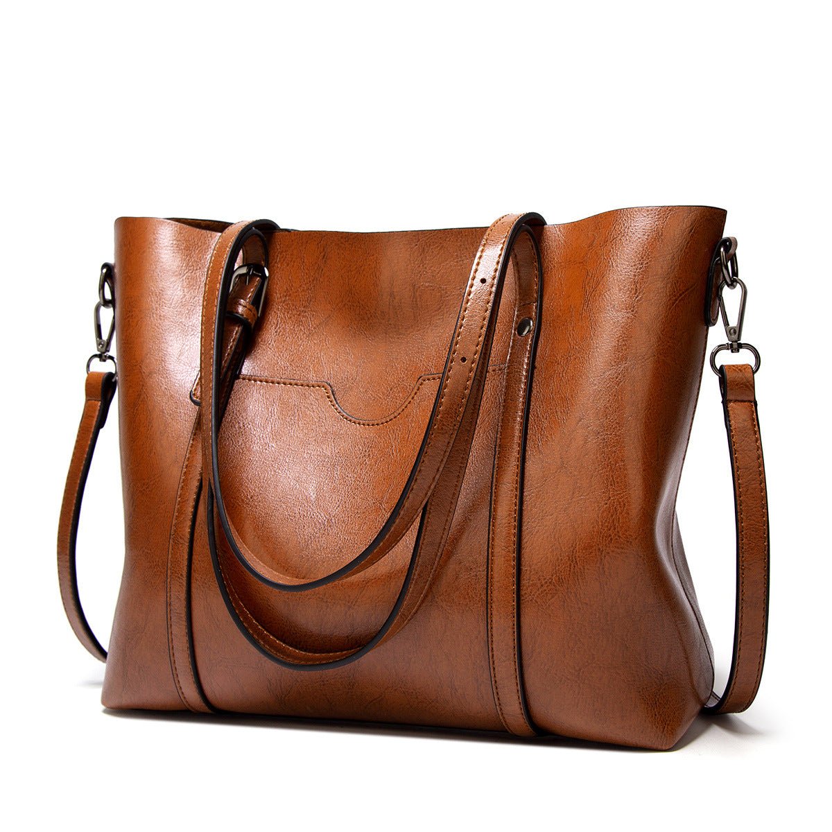 Nyomi Bolso Tote para Mujer – Shopper Grande Elegante de Cuero Premium Chic