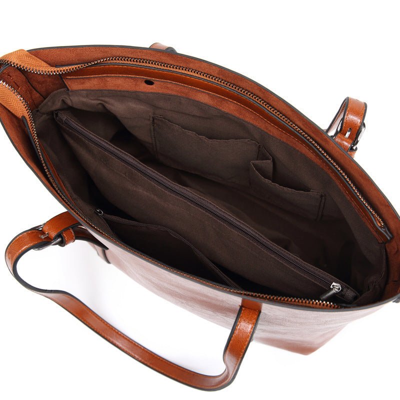 Nyomi Sac cabas pour femme – Grand shopper élégant en cuir premium chic