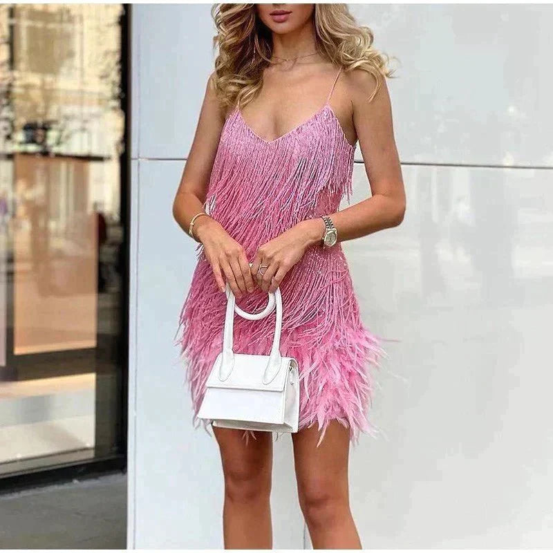 Samantha Vestido de Fiesta para Mujer – Vestido de Lentejuelas Elegante y Chic