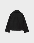 Aurélie Veste en Laine pour Femme – Manteau Court Croisé Élégant pour l’Hiver