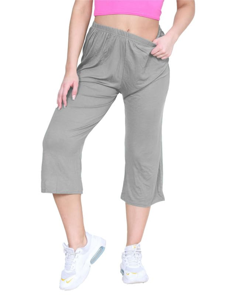 Sofia Pantalón Palazzo Mujer – Talla Grande, Pernera Ancha y Cintura Elástica