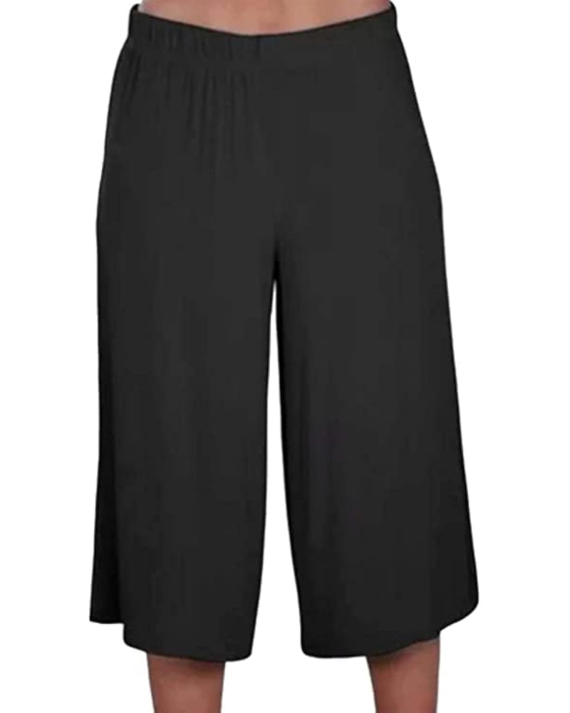 Sofia Pantalón Palazzo Mujer – Talla Grande, Pernera Ancha y Cintura Elástica