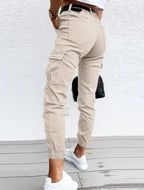Jordyn Pantaloni Cargo da Donna – Pantaloni Vita Alta Casual Urbano Chic