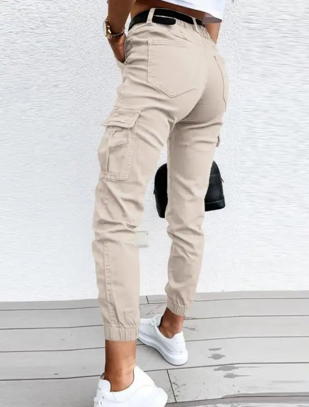 Jordyn Pantalón Cargo para Mujer – Pantalón Talle Alto Casual Urbano Chic