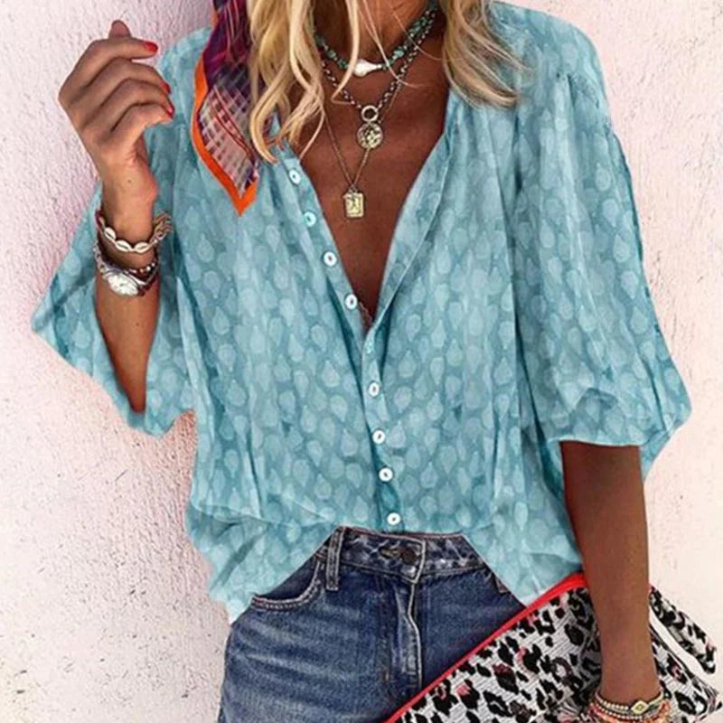 Billie Blusa de Verano para Mujer – Blusa Ligera Elegante y Transpirable Chic
