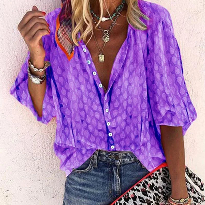 Billie Blusa de Verano para Mujer – Blusa Ligera Elegante y Transpirable Chic