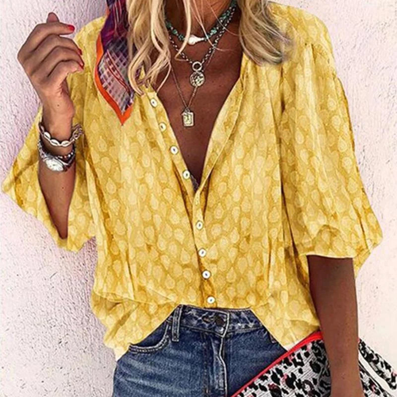 Billie Blusa de Verano para Mujer – Blusa Ligera Elegante y Transpirable Chic